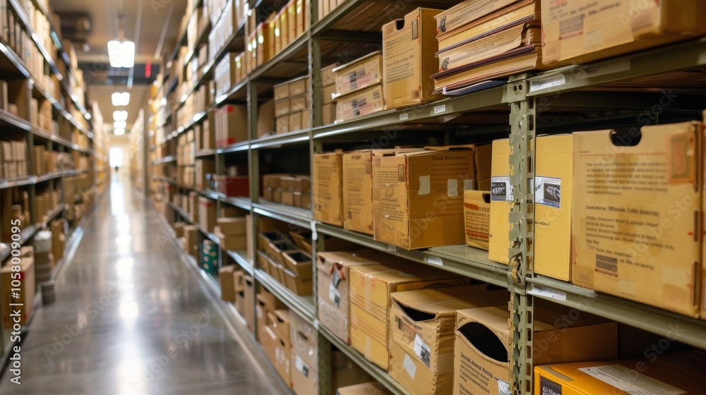 The labs walls are lined with shelves filled with archival boxes each one carefully organized and labeled. The labs walls are lined with shelves filled with archival boxes each one carefully organized and labeled.