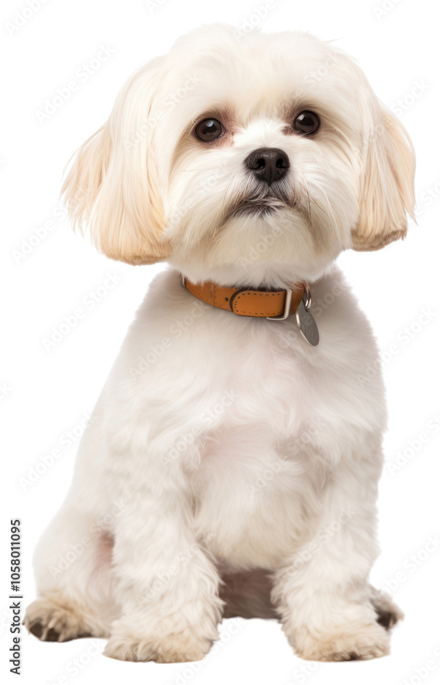 Obraz premium PNG Shih tsu wearing collar with name tag mammal animal puppy.