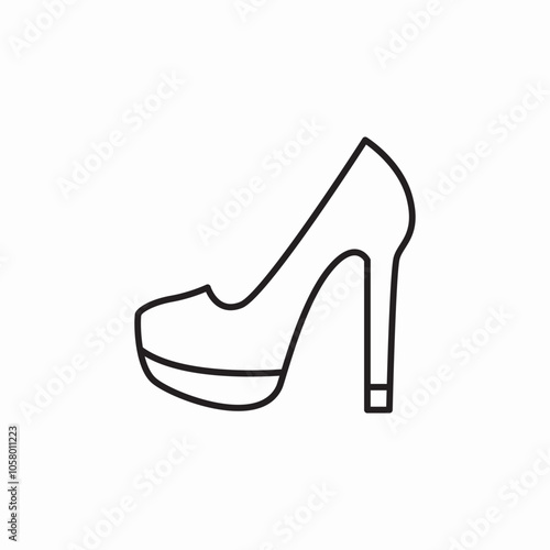 shoes hills icon sign vector