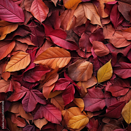 Leave and forest pattern