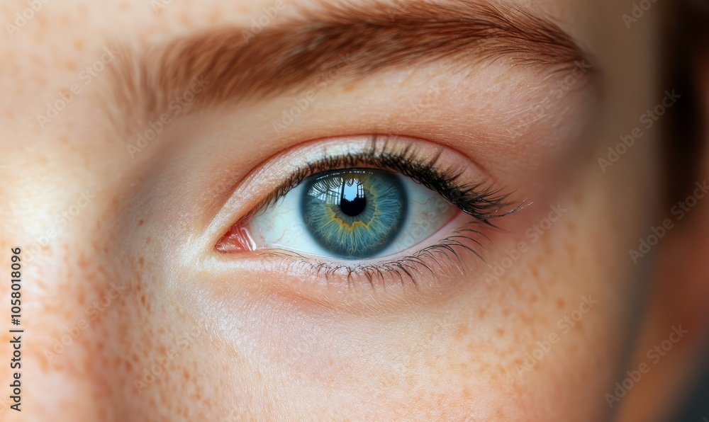 Blue iris, a captivating gaze, beauty in human eyes Blue iris, a captivating gaze, beauty in human eyes