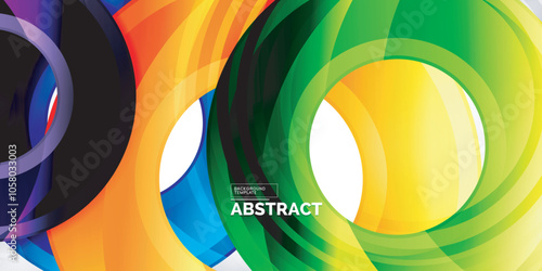 Circles, round elements, ring shapes premium background. Vector Illustration For Wallpaper, Banner, Background, Card, Book Illustration, landing page