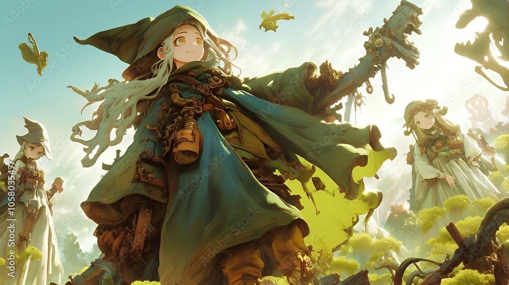 Fototapeta premium アニメスタイル japanese anime style