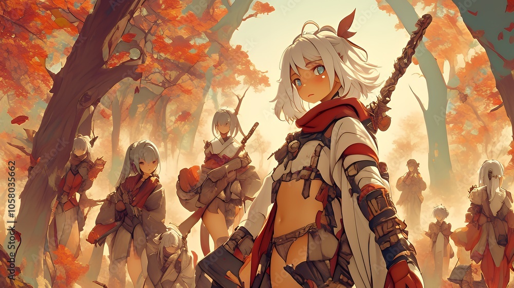 Fototapeta premium アニメスタイル japanese anime style