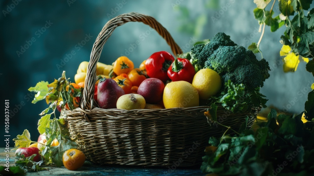 Fresh Harvest in a Basket Fresh Harvest in a Basket