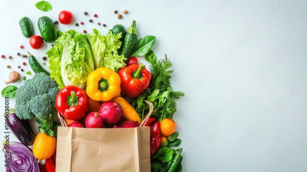 Fresh Produce in a Paper Bag Fresh Produce in a Paper Bag