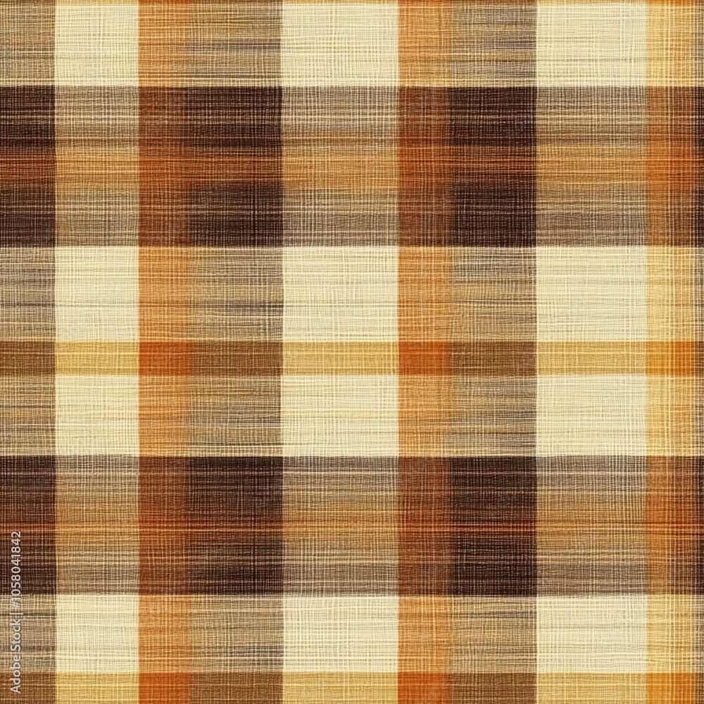 Abstract Brown and Beige Checkered Fabric Texture ,seamless pattern ,textile design Abstract Brown and Beige Checkered Fabric Texture ,seamless pattern ,textile design