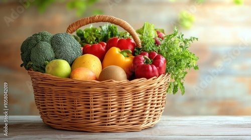 Fresh Produce in a Basket