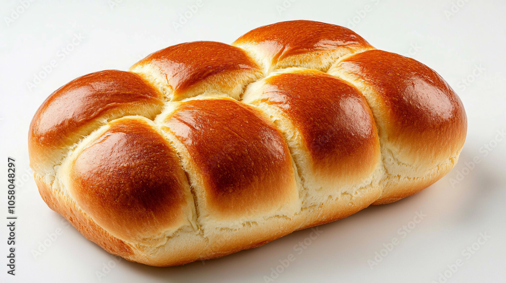 Fresh baked bun on white background. Bakery product. Fresh baked bun on white background. Bakery product.