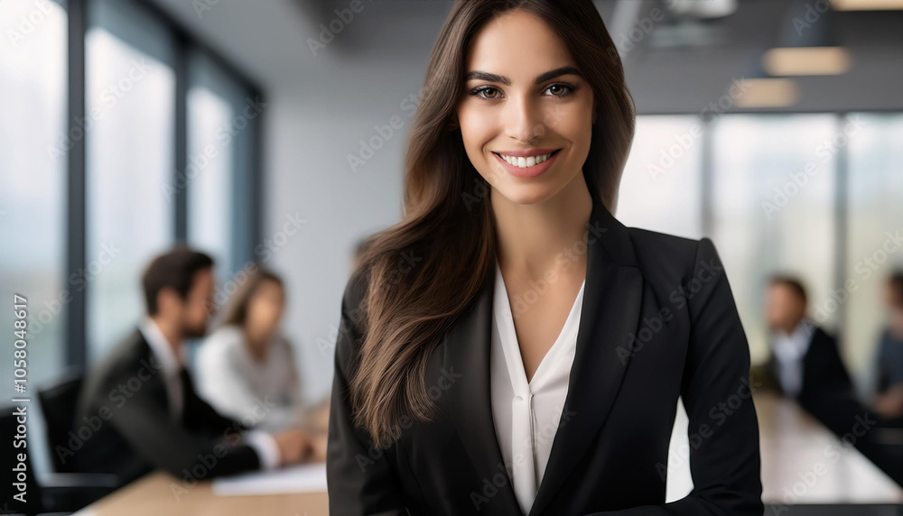 Junge Frau im Büro Junge Frau im Büro