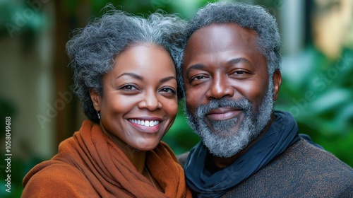 Happy Mature Couple Enjoying Playful Outdoor Moment Together