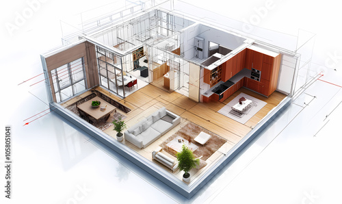 Modern Apartment 3D Architectural Design 