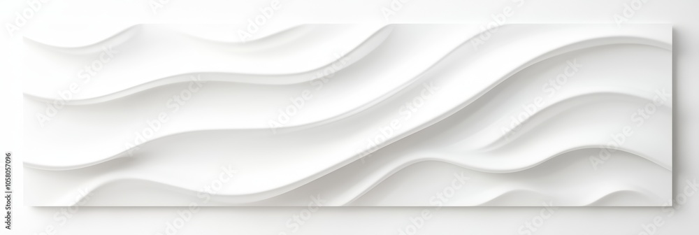Abstract white wave patterns in modern minimalist design Abstract white wave patterns in modern minimalist design