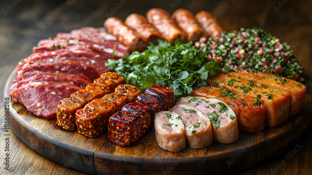 An assortment of mock meats made from soy protein