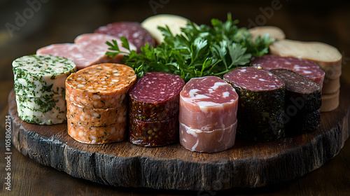 Obraz na płótnie An assortment of mock meats made from soy protein w salonie