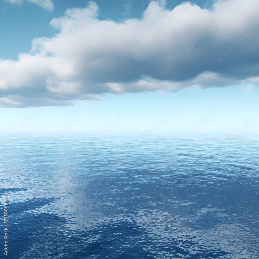 Storm Clouds Forming Over Tranquil Open Water Storm Clouds Forming Over Tranquil Open Water