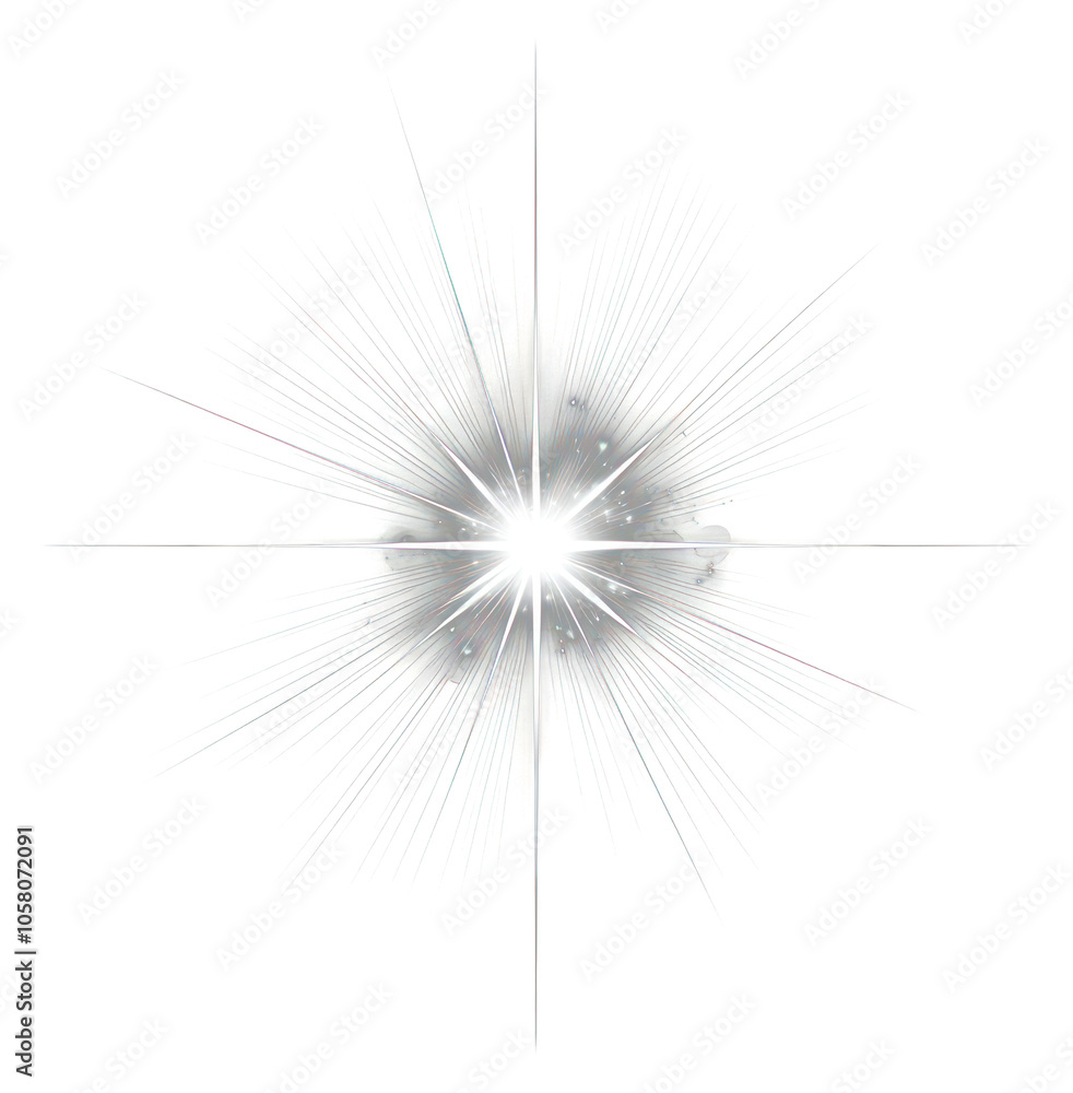 Obraz premium PNG A vector glowing light effect lighting star illumination.