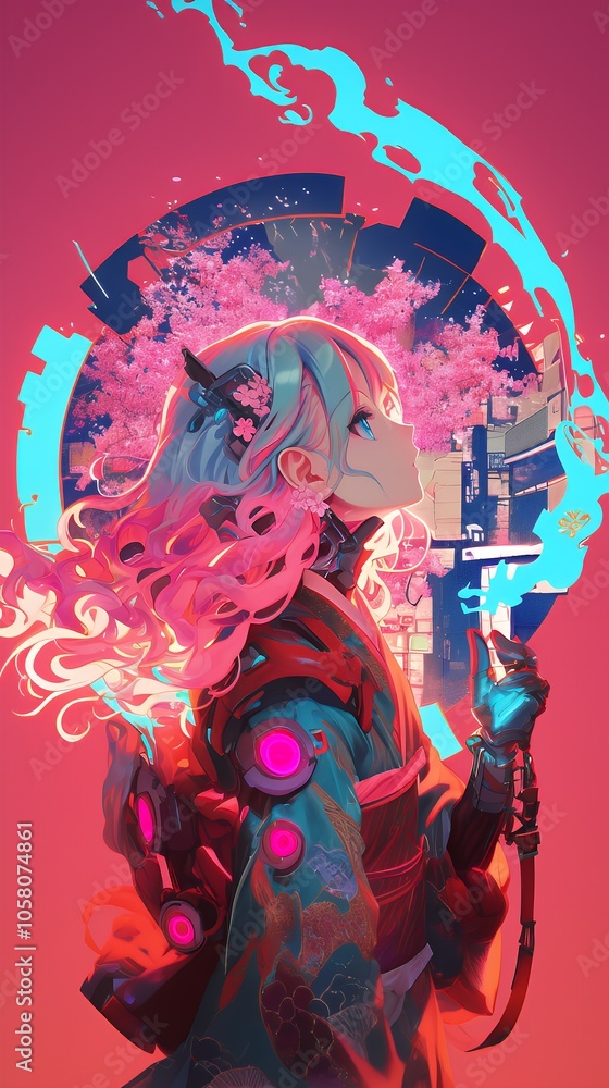 Fototapeta premium アニメスタイル japanese anime style