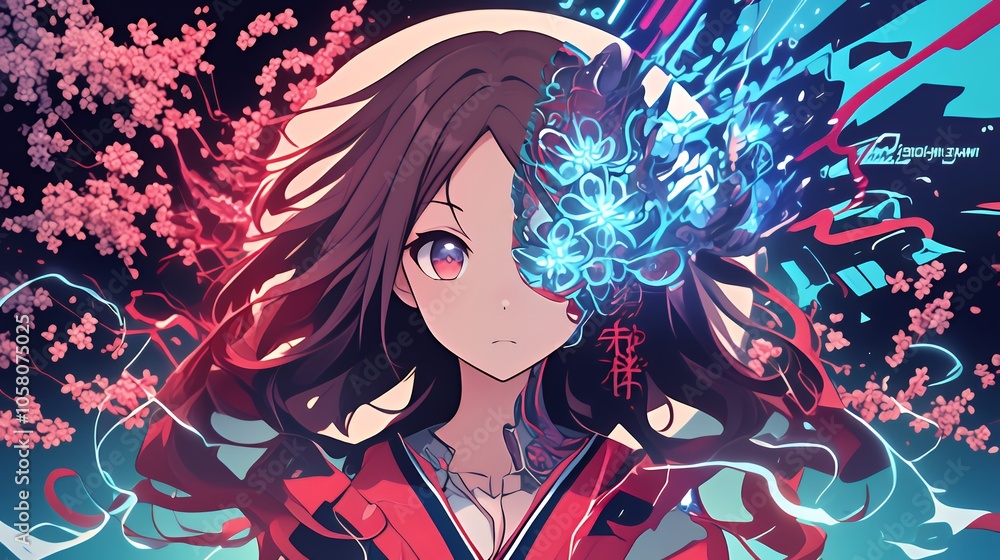 Naklejka premium アニメスタイル japanese anime style