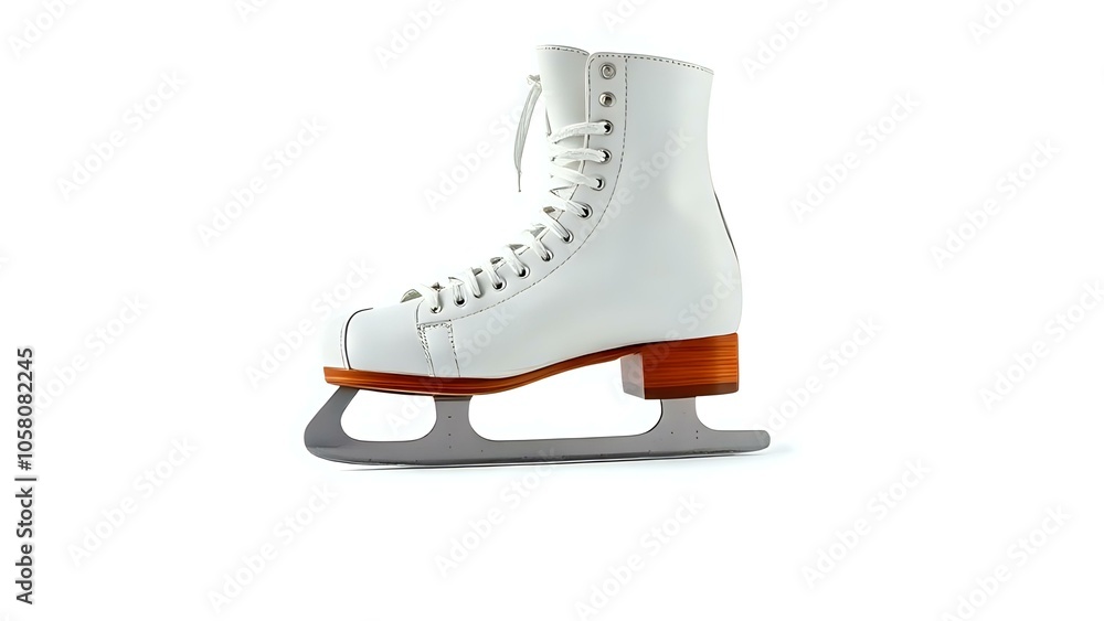 Ice Skates on White Background Ice Skates on White Background