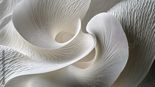 Wallpaper Mural Abstract Modern Sculpture Grey and White Minimalist Design Geometric Shapes Torontodigital.ca