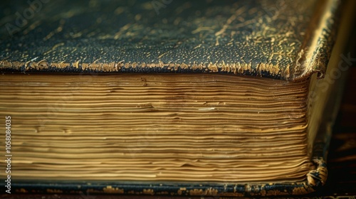 An indepth view of a prop book used in a popular play representing the attention to detail and accuracy in period pieces. photo