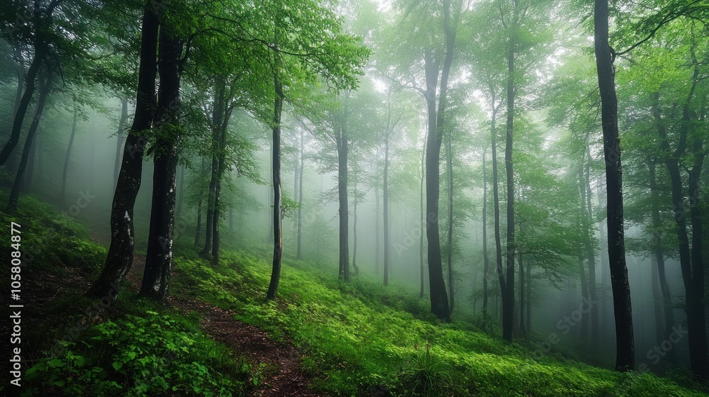 Misty Forest Path Misty Forest Path