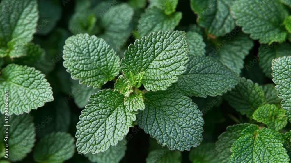 Fresh Green Mint Leaves Close Up Natural Background Fresh Green Mint Leaves Close Up Natural Background