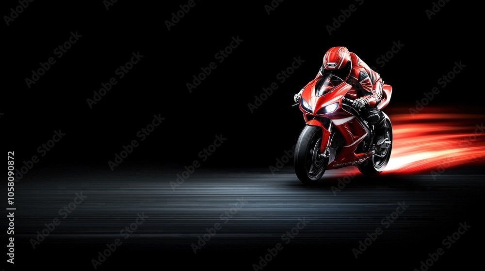 Intense close-up of a professional motorcyclist racing at high speed captured in stunning detail Intense close-up of a professional motorcyclist racing at high speed captured in stunning detail
