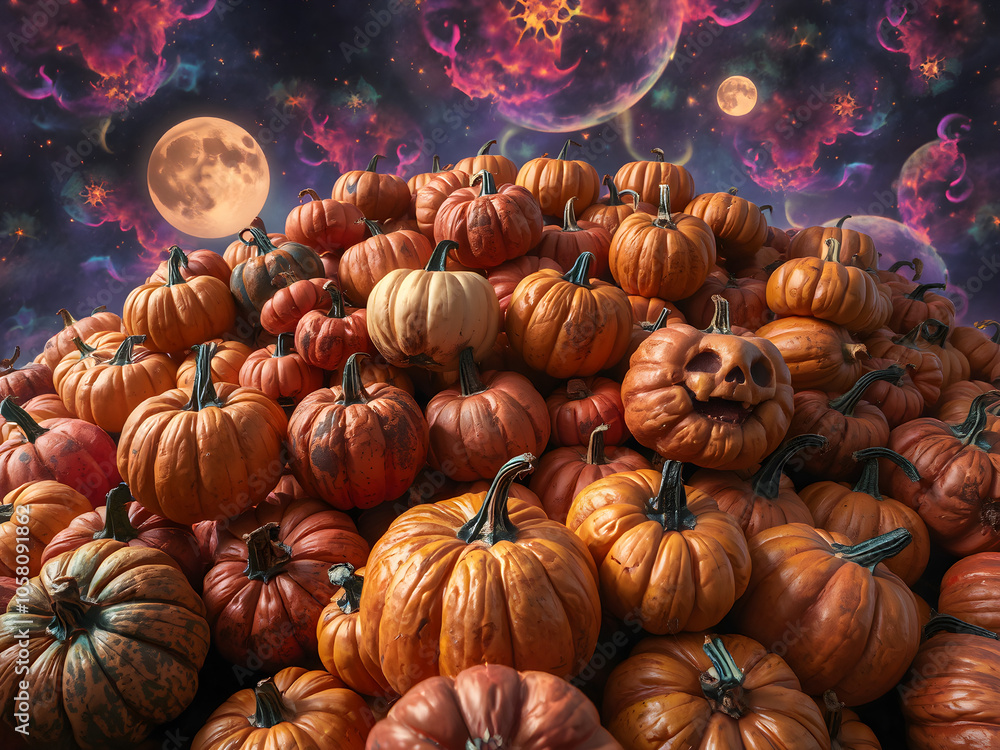 Naklejka premium dynia, halloween