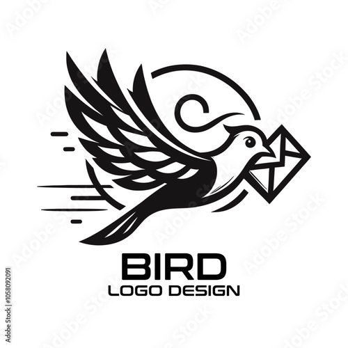 Bird Vector Logo Design photo