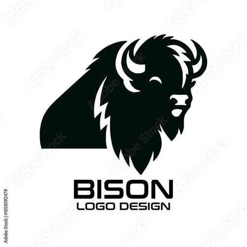 Bison Vector Logo Design photo