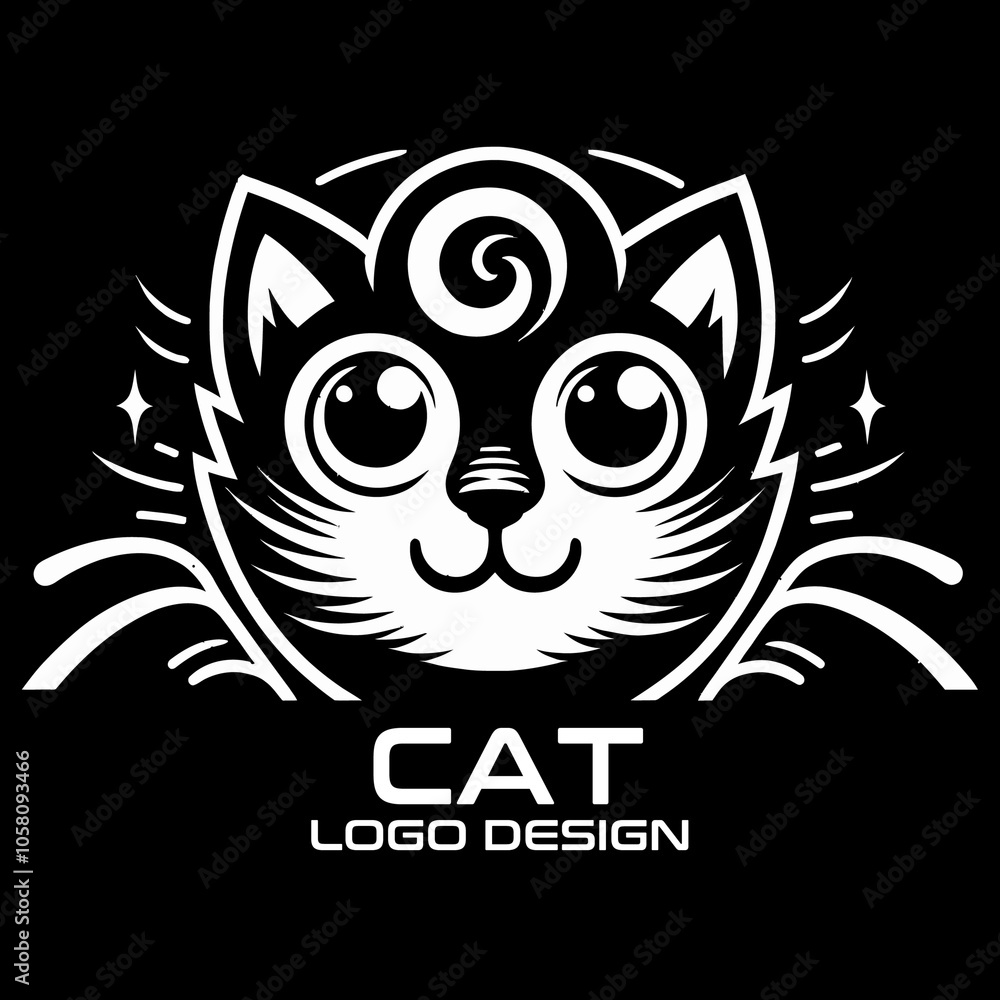 Obraz premium Cat Vector Logo Design