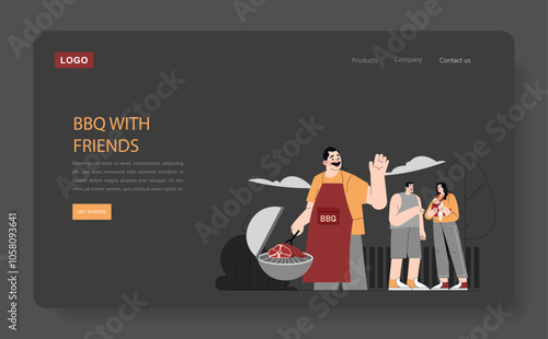 one day of carpentry. Flat Vector Illustration