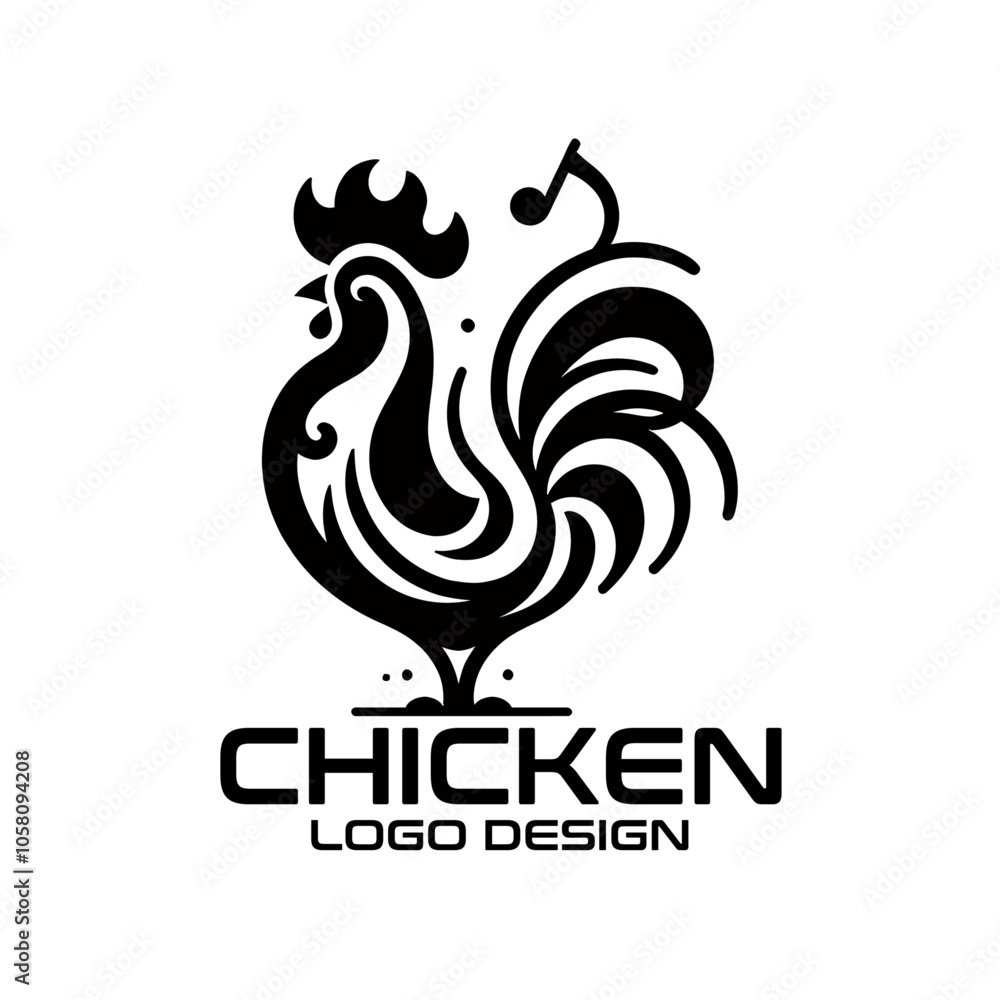 Chicken Vector Logo Design Chicken Vector Logo Design