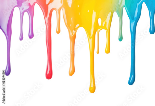 PNG Rainbow drip melted border drips toothbrush dripping.