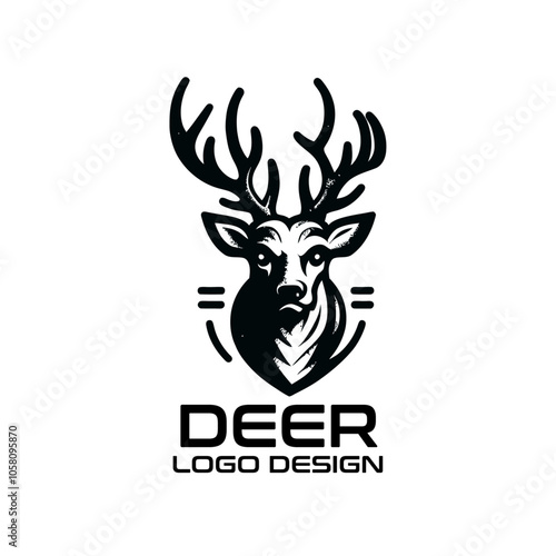 Deer Vector Logo Design photo