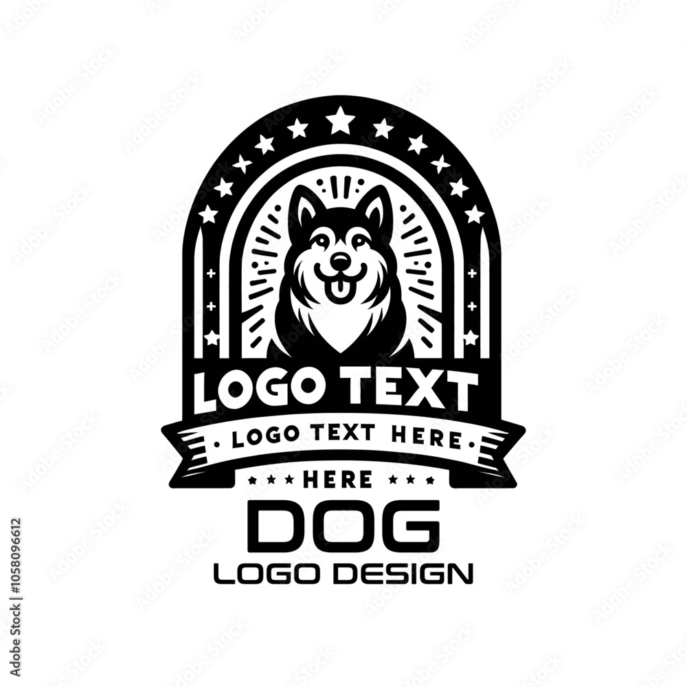 Obraz premium Dog Vector Logo Design