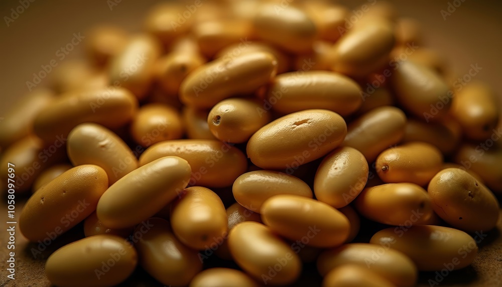 A pile of golden shiny and round objects A pile of golden shiny and round objects