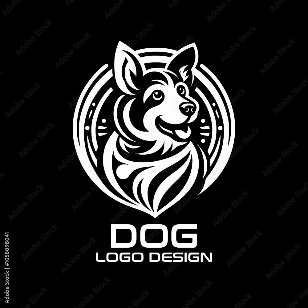 Dog Vector Logo Design Dog Vector Logo Design
