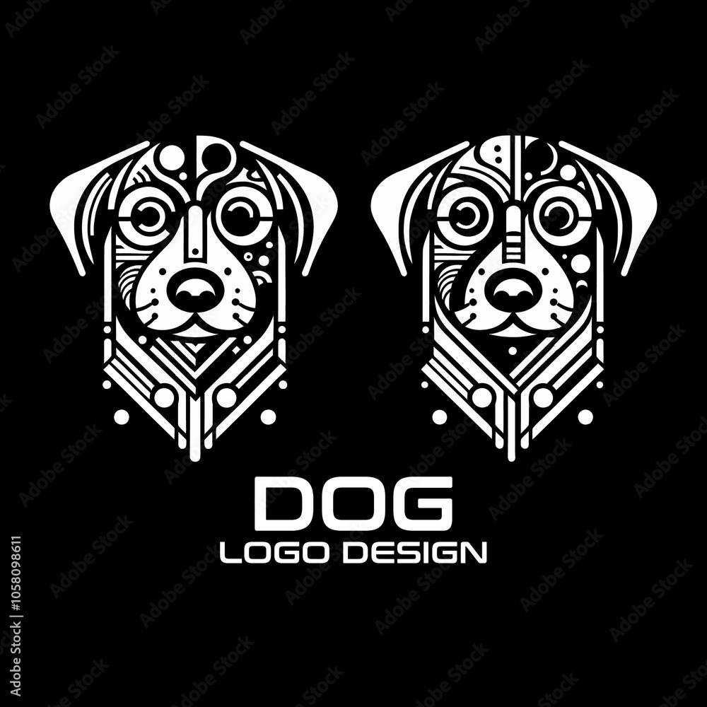 Dog Vector Logo Design Dog Vector Logo Design