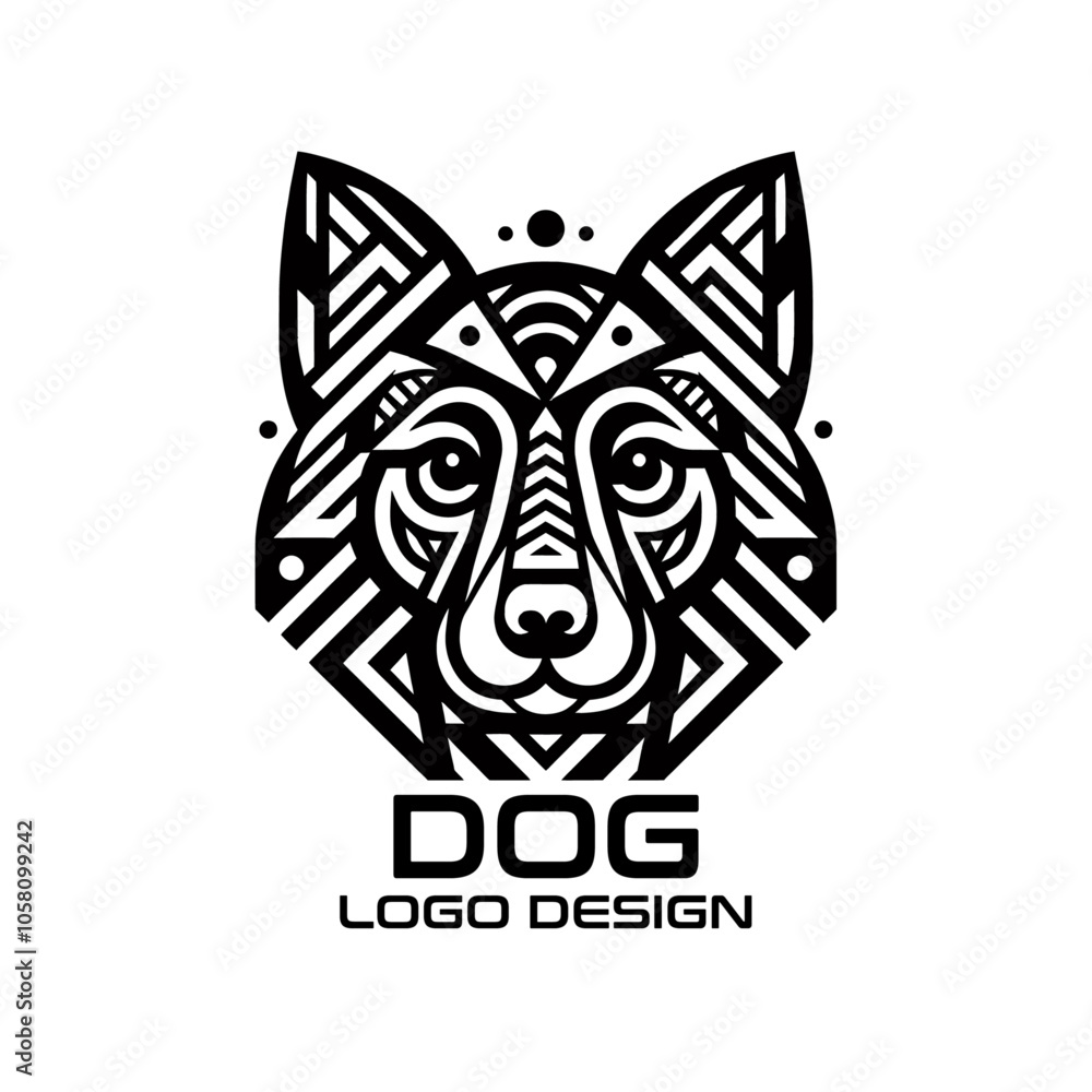Fototapeta premium Dog Vector Logo Design 