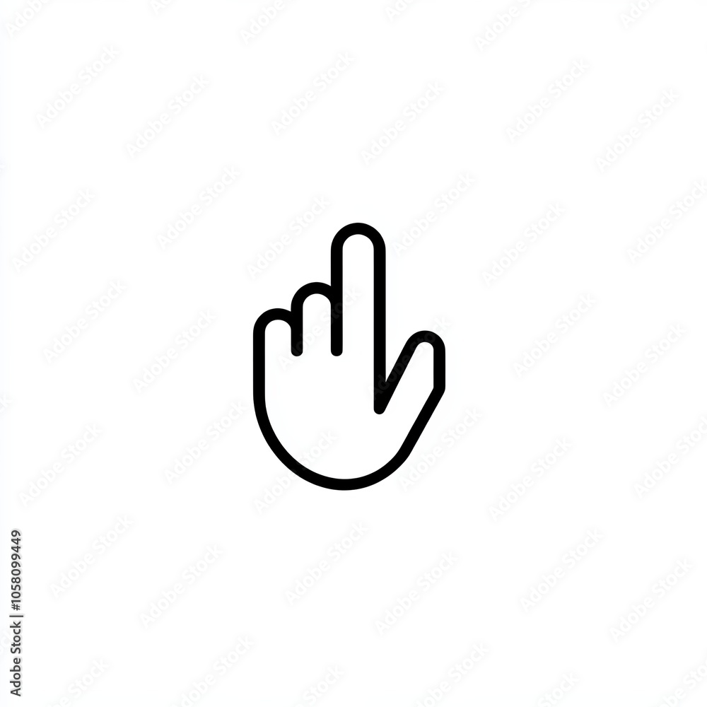 The cursor indicates interaction with a minimalist hand icon, reflecting a user interface design intended for digital applications and web navigation, icon The cursor indicates interaction with a minimalist hand icon, reflecting a user interface design intended for digital applications and web navigation, icon