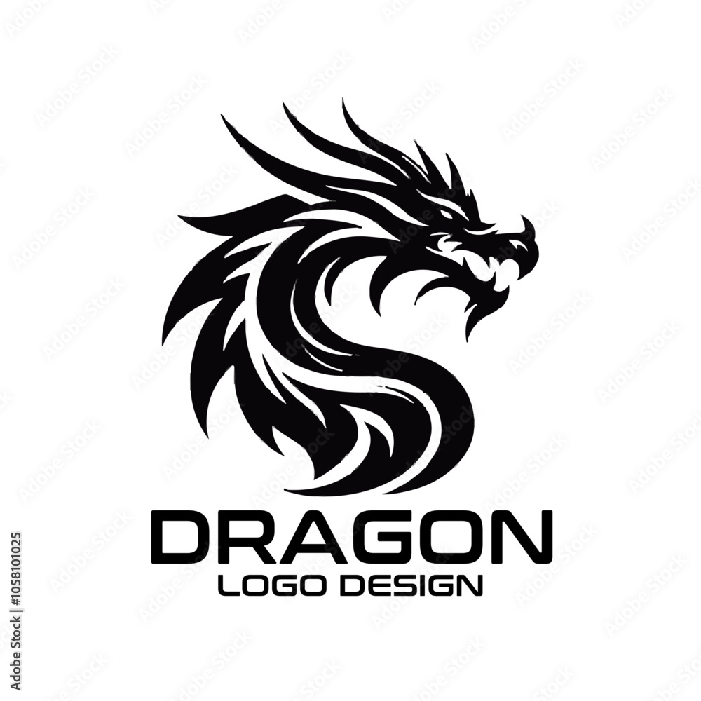 Dragon Vector Logo Design Dragon Vector Logo Design