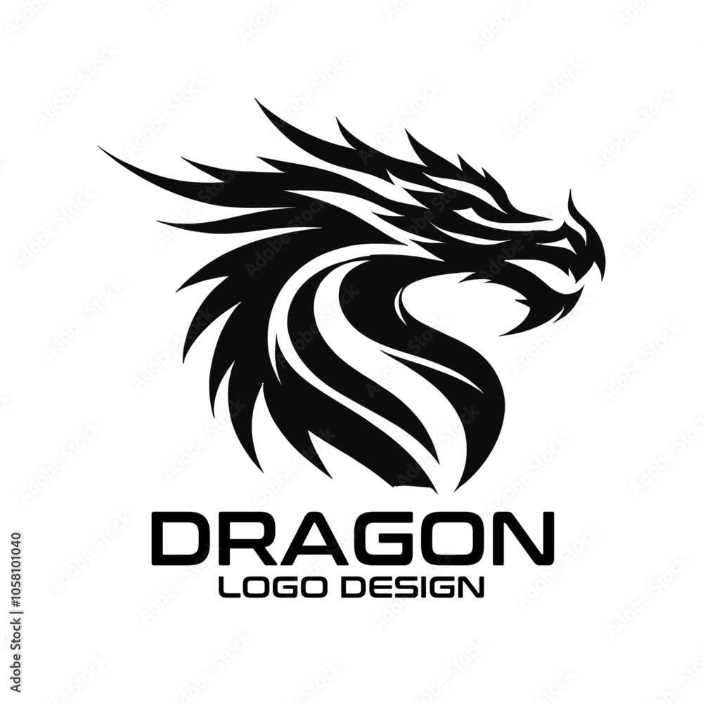 Obraz premium Dragon Vector Logo Design
