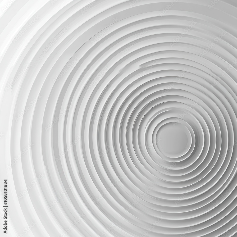 Abstract White Concentric Circles Pattern - Modern Geometric Design Background. Abstract White Concentric Circles Pattern - Modern Geometric Design Background.