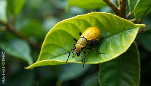  Natures tiny explorer on a leafy adventure photo