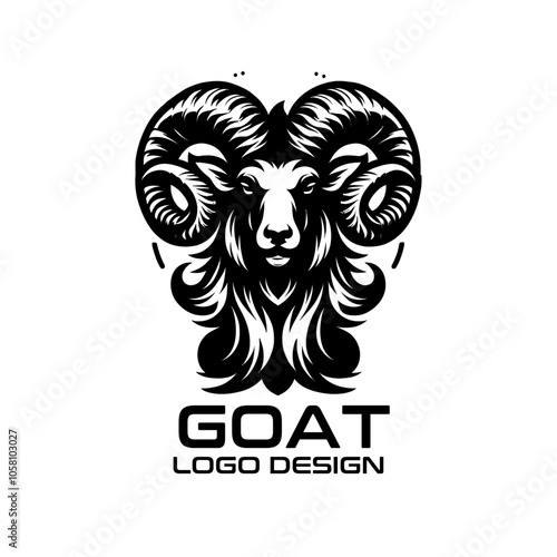 Goat Vector Logo Design photo