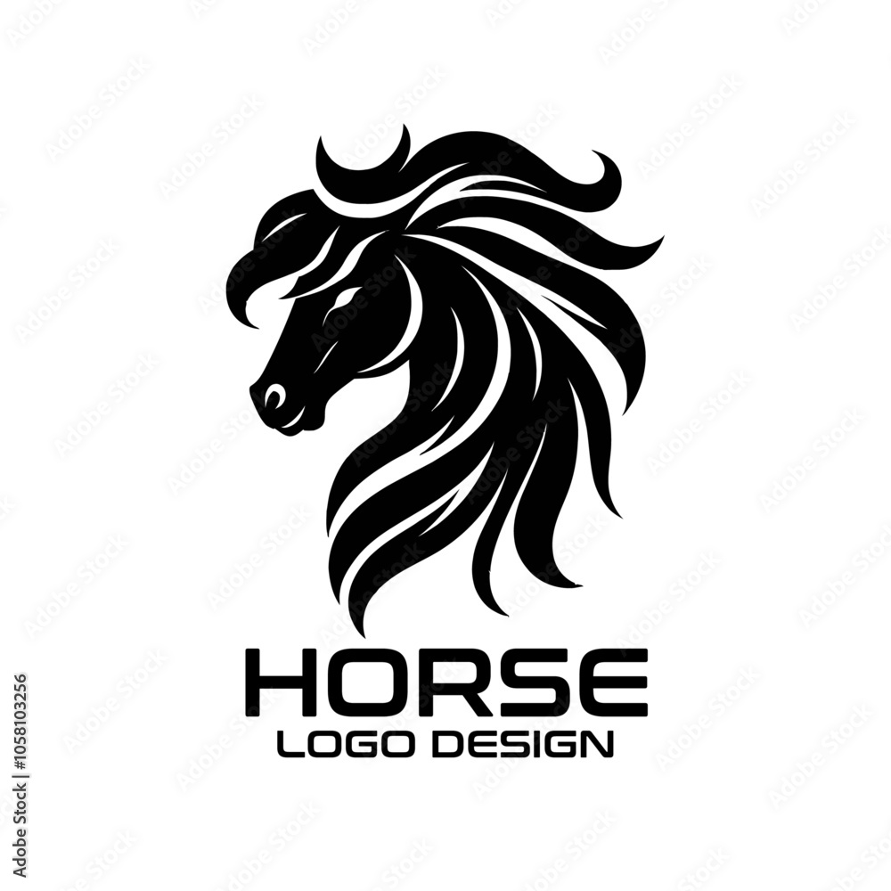 Horse Vector Logo Design Horse Vector Logo Design