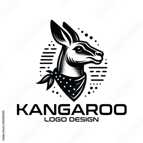 Kangaroo Vector Logo Design photo